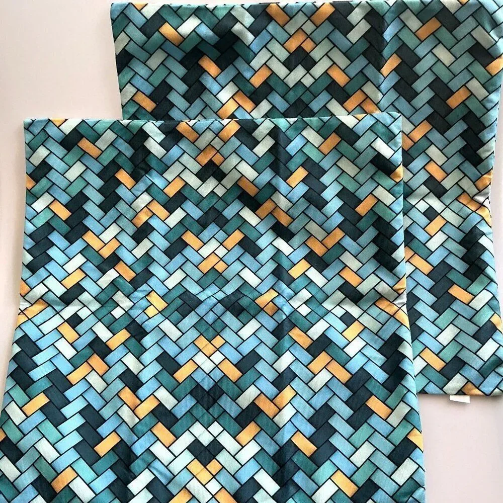 CALITIME GEOMETRIC PRINT PILLOW COVERS